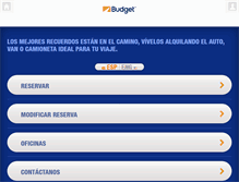 Tablet Screenshot of budgetperu.com